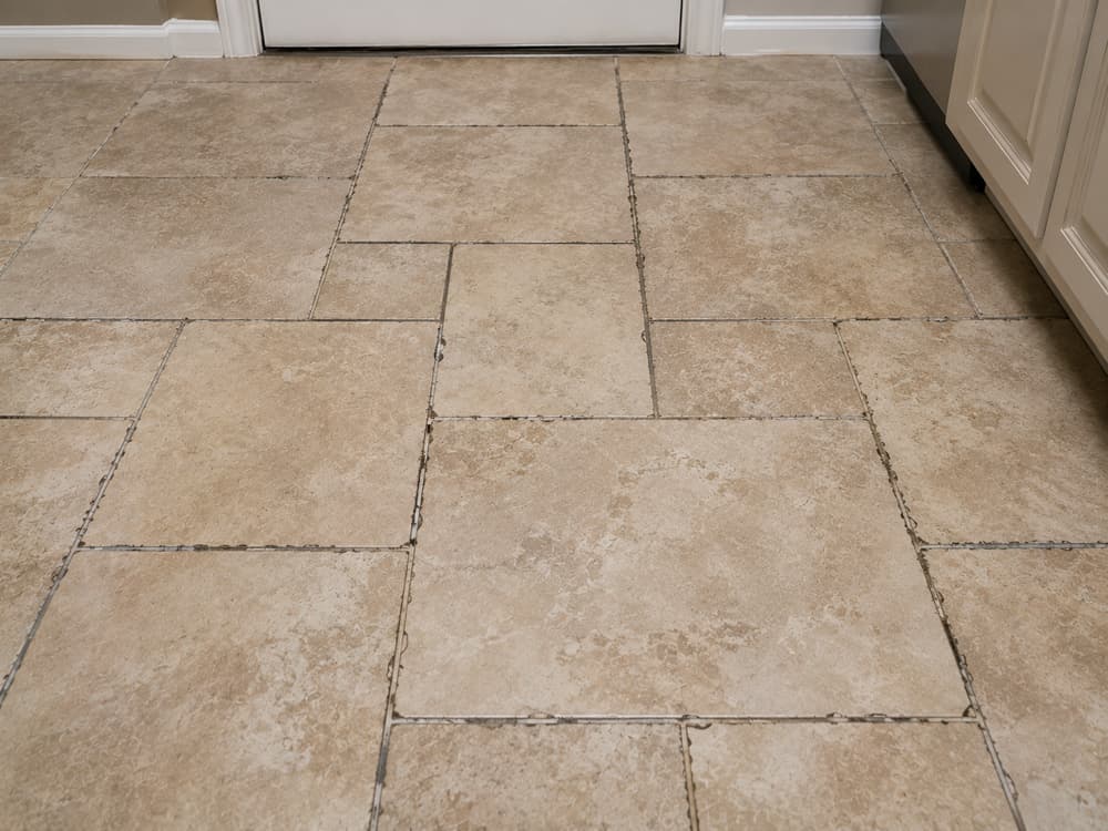 Full shower re-grout restoration — before