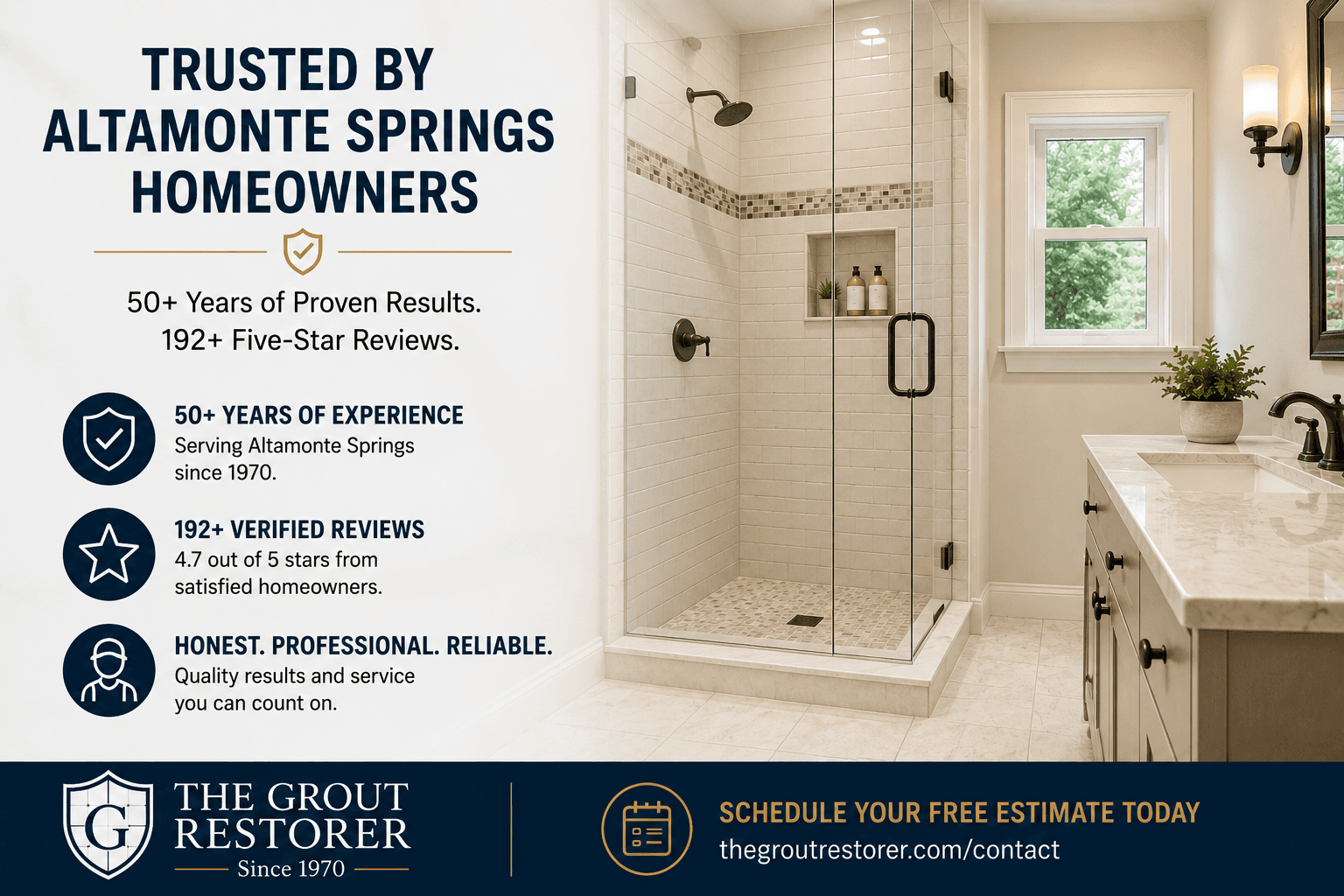 Why Homeowners Trust a 50-Year Tile and Grout Restoration Specialist | Altamonte Springs, FL