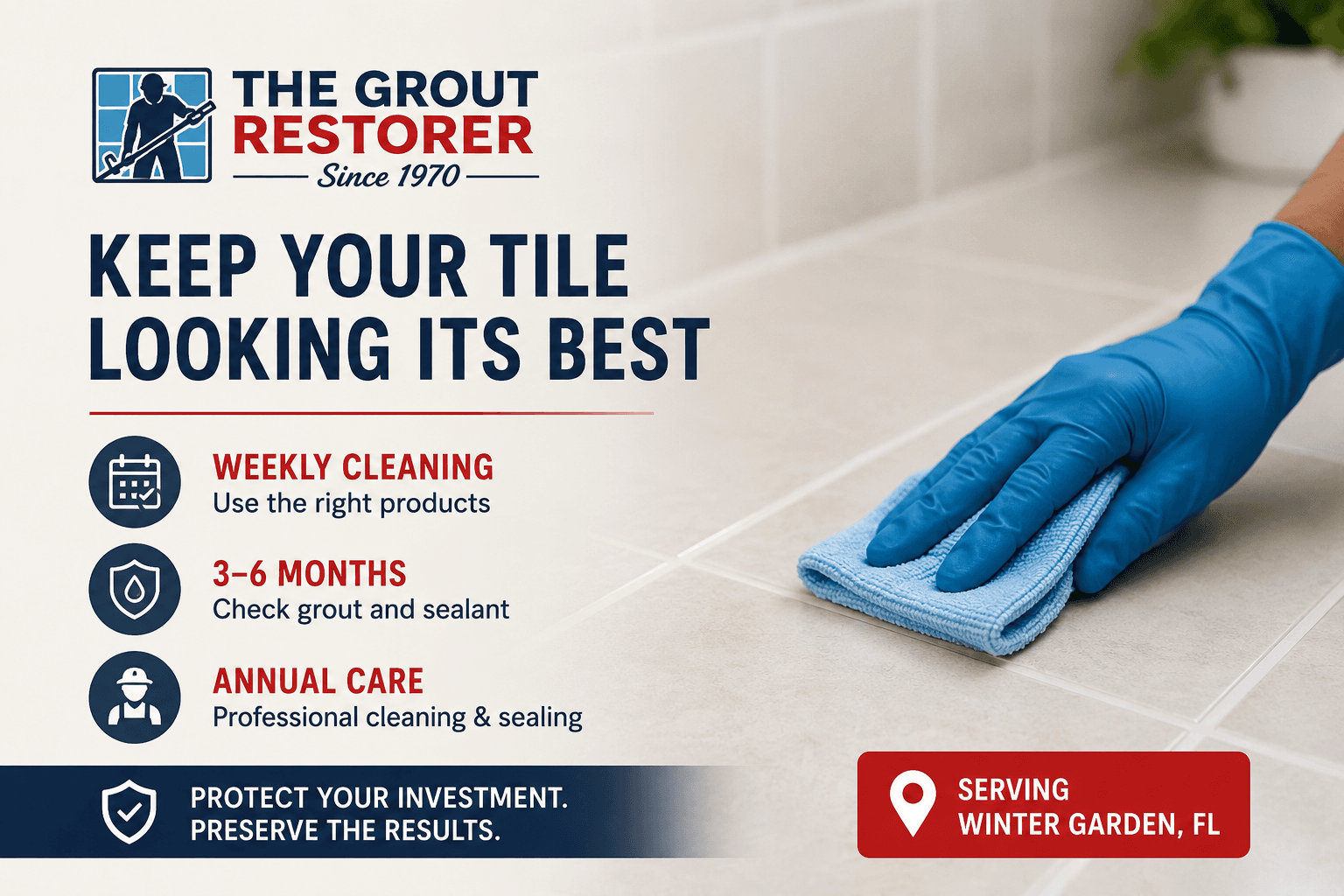 The Best Tile and Grout Maintenance Routine for Florida Homes | Winter Garden, FL