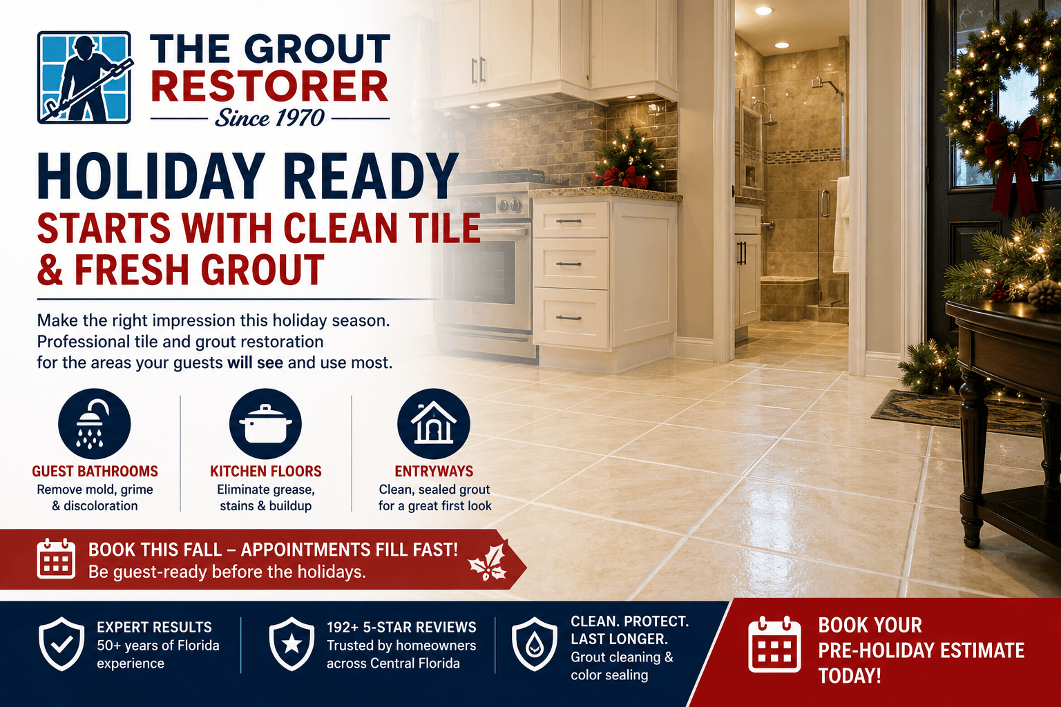 Is Your Tile Ready for the Holidays? Why Booking Now Makes Sense | Apopka, FL